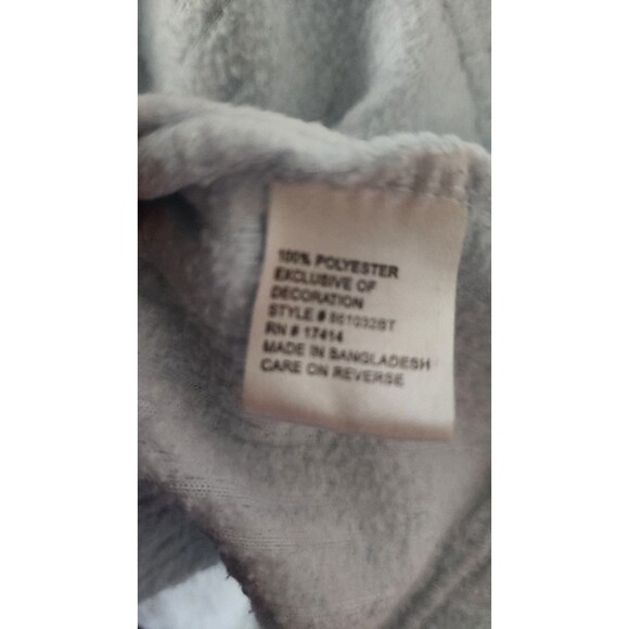 Miss Elaine Full Zip Terry Robe Sz XL Light Blue - Picture 10 of 11